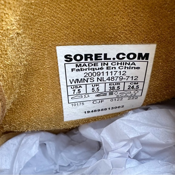 Sorel Hi-Line Lace Boots Geo Yellow Waterproof - Picture 13 of 13